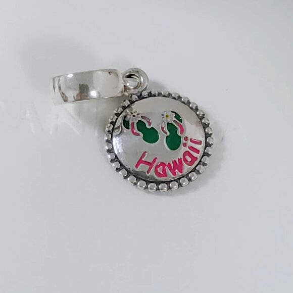 Pandora Hawaii Slippers, Flip Flop Exclusive Dangle Charm with box - Picture 4 of 8